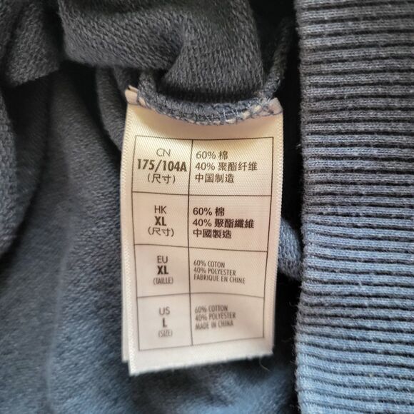 Disney Parks Hoodie Womens Large Blue Mickey Mouse Disneyland Resort Full Zip - Picture 5 of 10